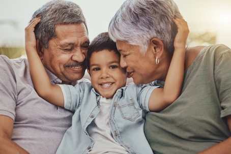 Grandparents with grandson